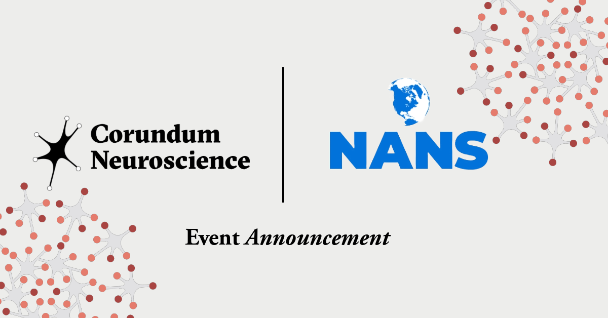 Corundum Neuroscience to participate in North American Neuromodulation Society (NANS) Annual Meeting 